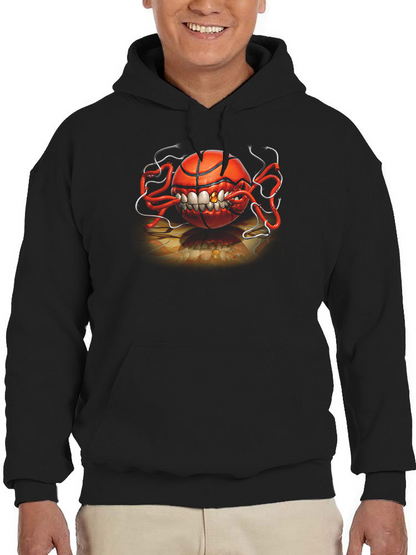 Basketball Biting Hoodie or Sweatshirt -Tom Wood Designs