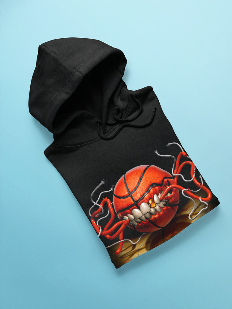 Basketball Biting Hoodie or Sweatshirt -Tom Wood Designs