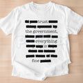 Everything Is Fine Trust Your Government Redacted – Funny Political Meme Hoodie, Sweatshirt & T-Shirt