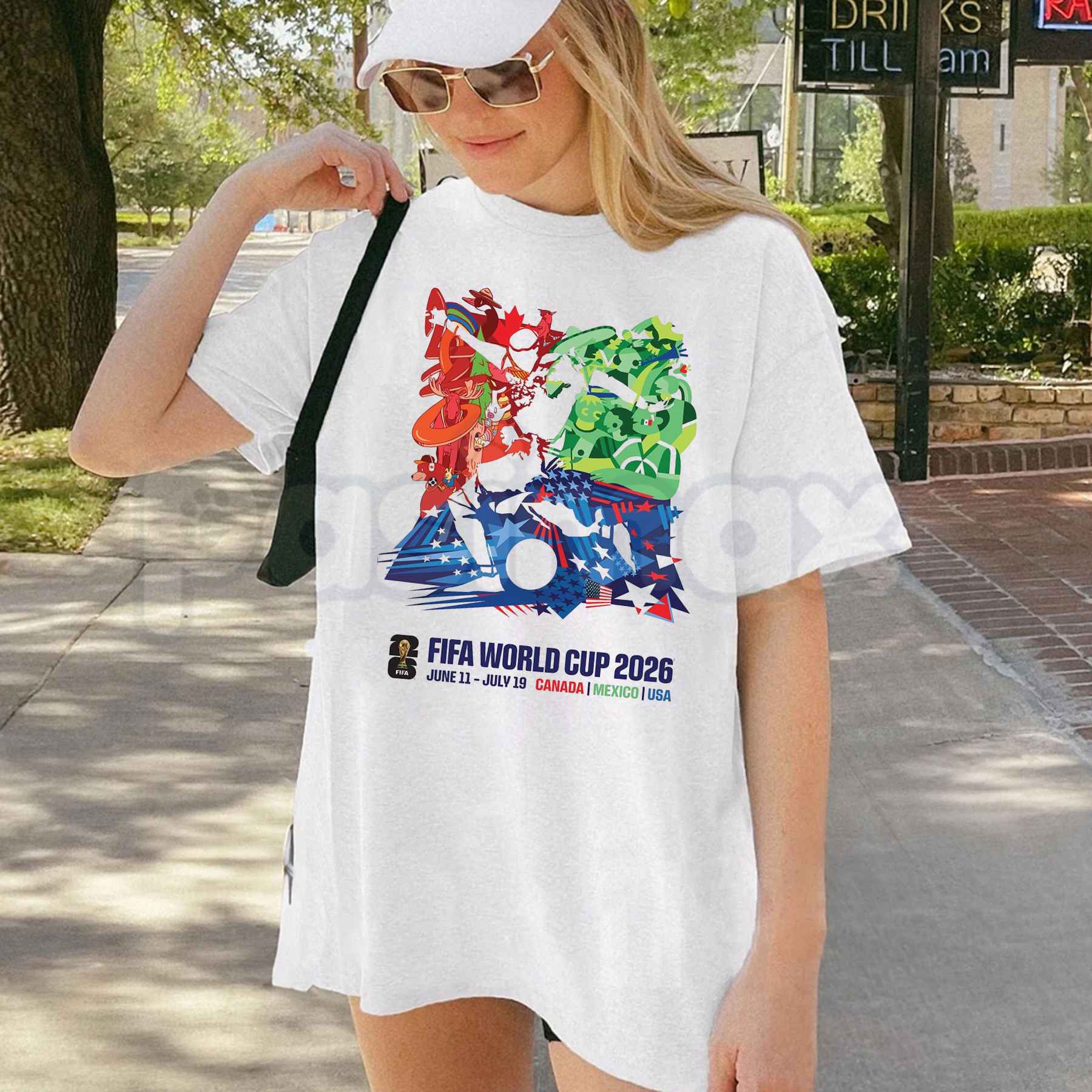 FIFA World Cup 2026 Event Poster T-Shirt – Official Tournament Commemorative Soccer Graphic Tee for Men & Women