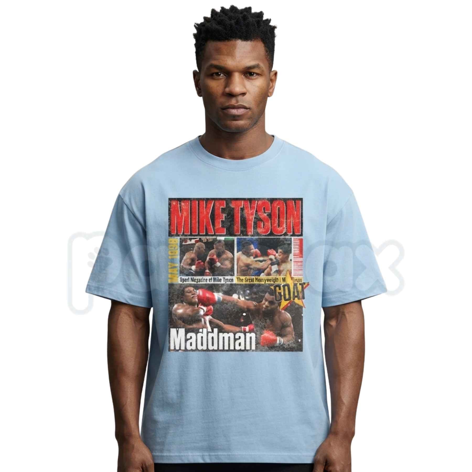Maddman Tyson Inspired Vintage Graphic T-Shirt – Retro Heavyweight Boxing Unisex Cotton Tee