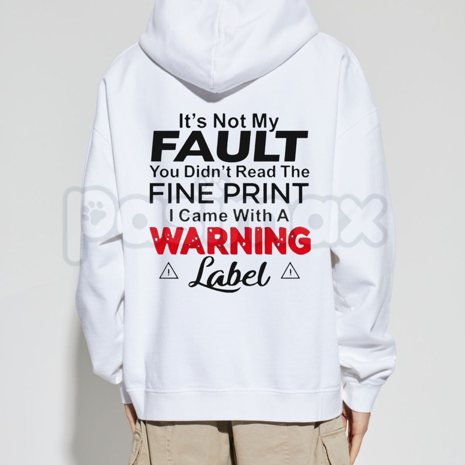 "It's Not My Fault" Funny Hoodie – Sarcastic Slogan Graphic Pullover, Aesthetic Relatable Humorous Sweatshirt, Unisex
