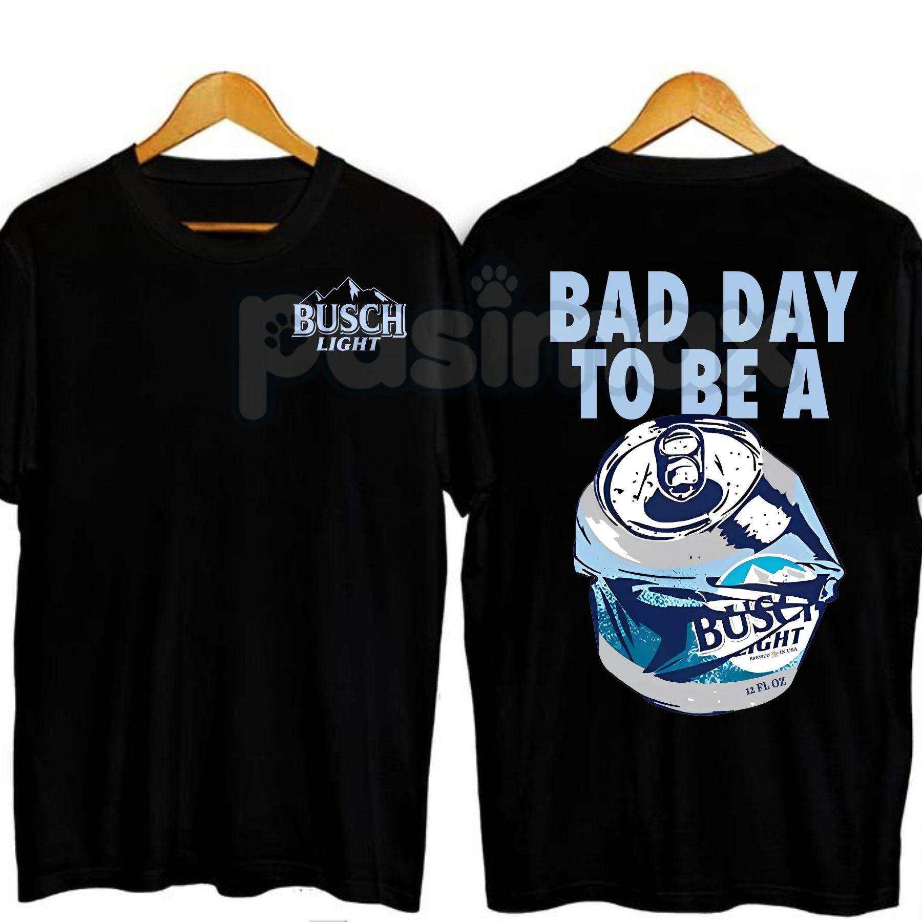 "Bad Day To Be A Busch Light" Funny T-Shirt - Humorous Beer Drinking Graphic Tee, Premium 100% Cotton Tailgate Party Top, Sarcastic Busch Light Lover Gift, Loud & Proud Country Drinking Shirt, Soft Lived-In Heavyweight Party Apparel