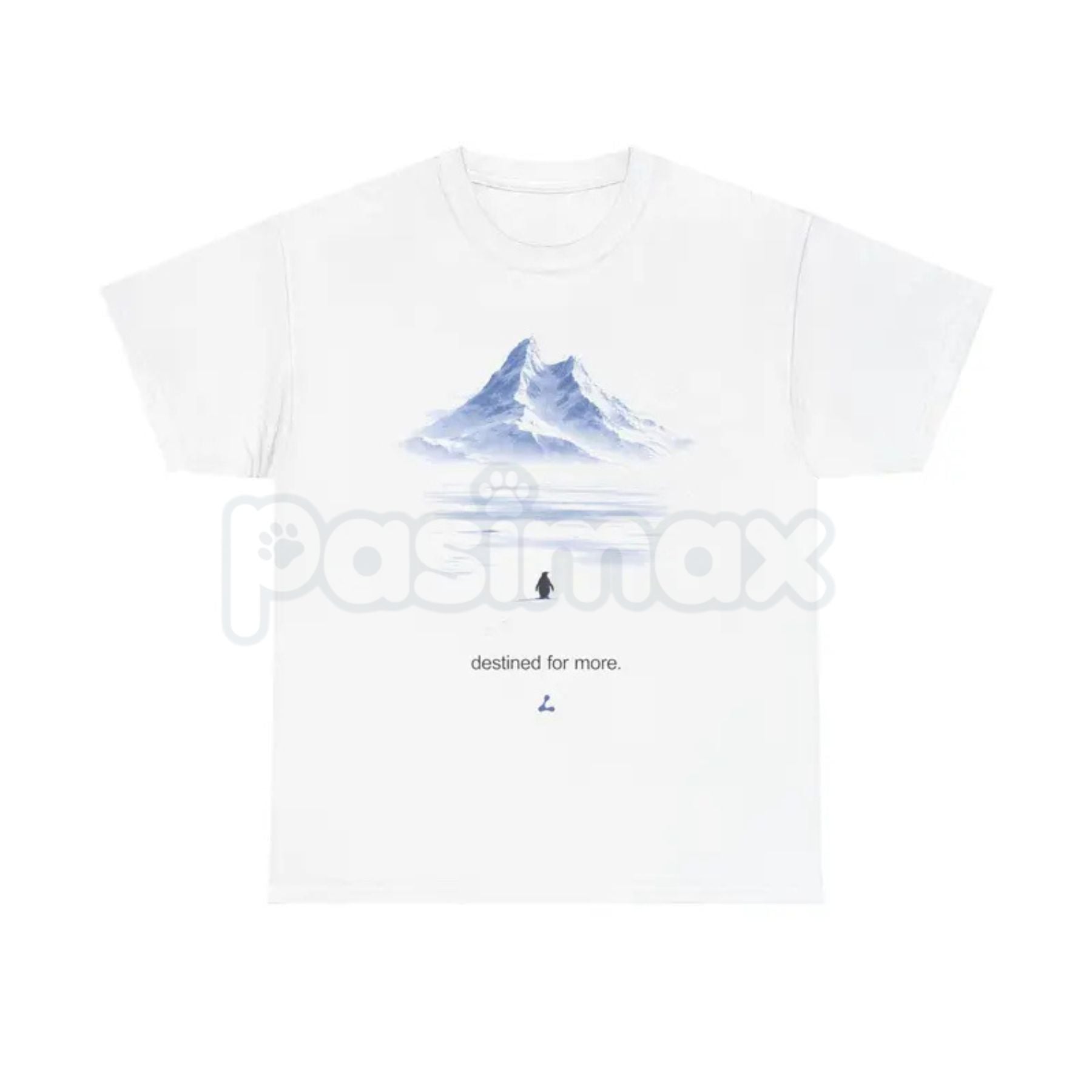 "But Why?" Penguin Mountain T-Shirt - Destined For More Meme Graphic Tee, Werner Herzog Penguin Tribute Shirt, Premium Heavyweight Unisex Existential Humor Top, Minimalist Nature Documentary Apparel, Philosophical Absurdist Streetwear