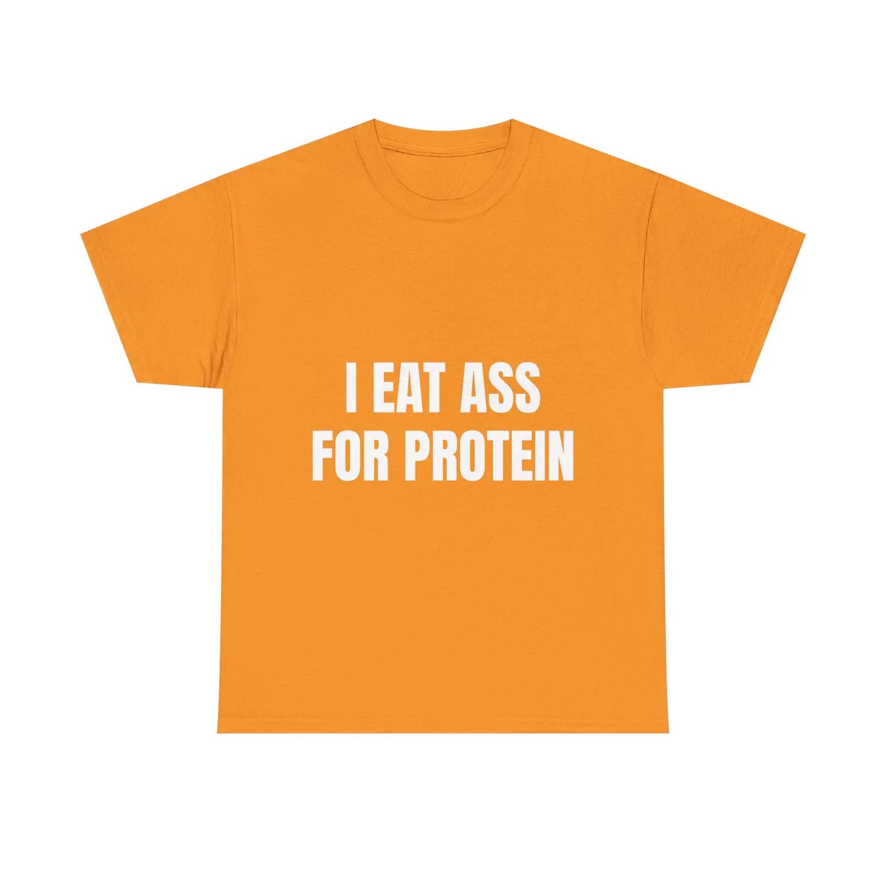 "I EAT THIS FOR PROTEIN" Funny T-Shirt - Viral Gym Shirt, Humorous Workout Tee