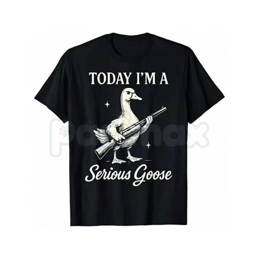 Serious Goose Graphic Shirt – Quirky Animal Art Hoodie & Funny Slogan Streetwear Sweatshirt