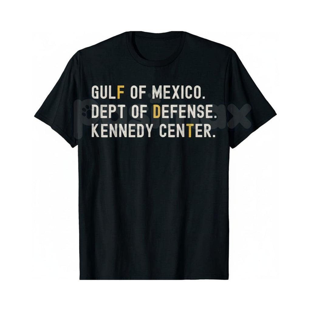 Gulf of Mexico Dept of Defense T-Shirt - Kennedy Center Graphic Tee, Esoteric Government Agency Apparel, Niche Military Theory Streetwear Shirt