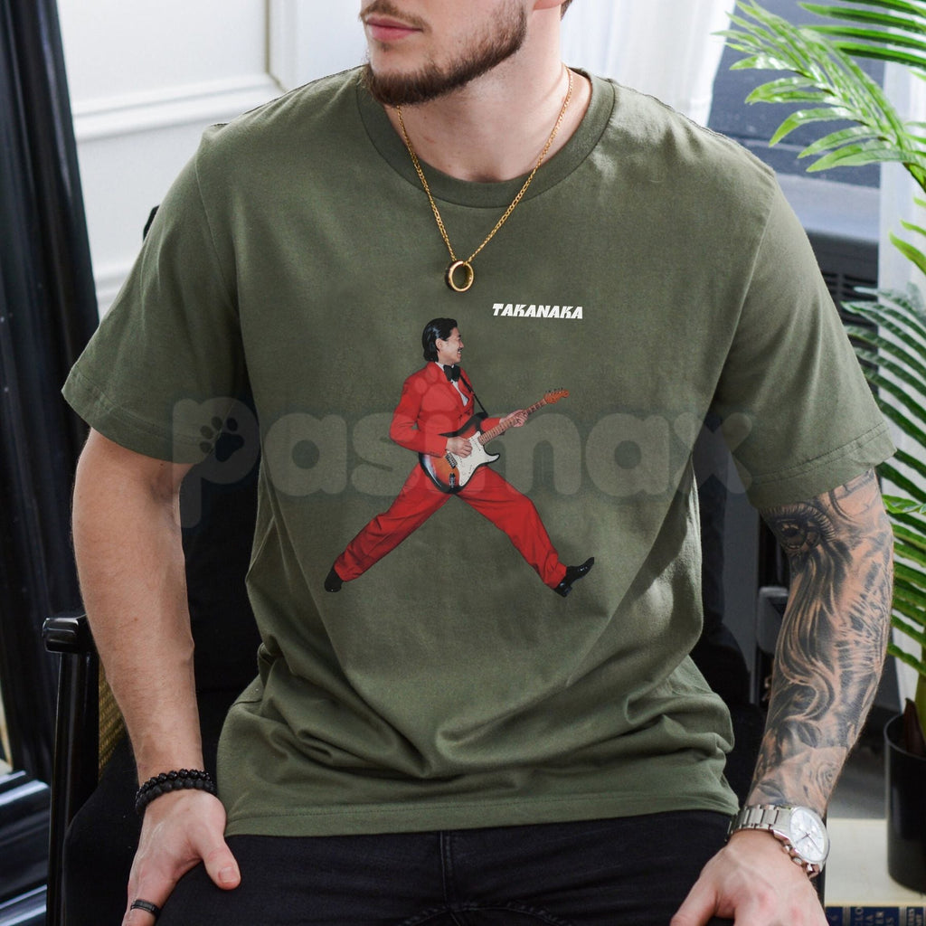 Masayoshi Takanaka Retro T-Shirt – Japanese City Pop Graphic Tee, Premium 100% Cotton Jazz Fusion Top, Soft Lived-In Heavyweight Japanese Music Fan Shirt, Made in USA