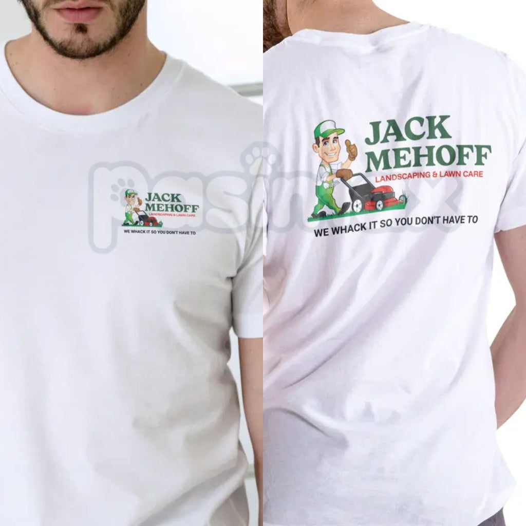 "Jack Mehoff" Funny Lawn Care T-Shirt – Retro Landscaping Cartoon Graphic Tee, Premium 100% Cotton Mowing Humor Top, Soft Lived-In Heavyweight Sarcastic Gardener Shirt, Made in USA