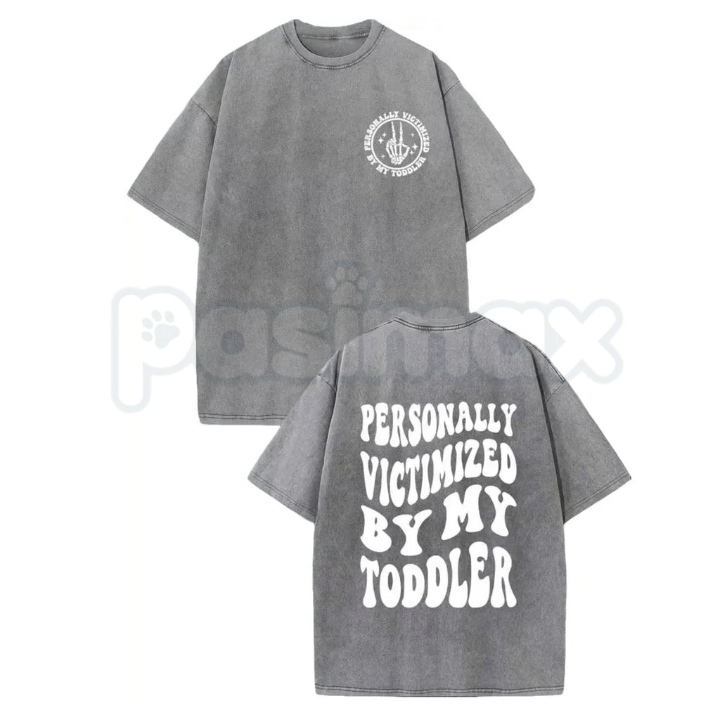 Vintage Washed Toddler Humor T-Shirt – Sarcastic Parent Life Graphic Tee, Lightweight Retro Cotton Funny Mom & Dad Streetwear