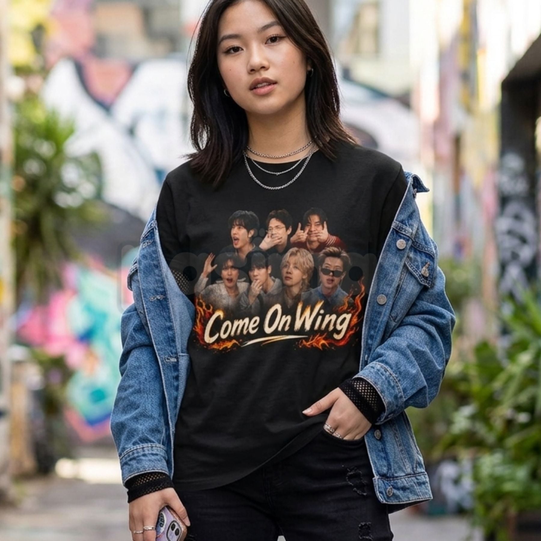 "Come On Wing" Hot Ones Inspired T-Shirt – Retro Y2K Aesthetic Graphic Tee, Premium 100% Cotton Spicy Foodie Top, Soft Lived-In Heavyweight Pop Culture Meme Shirt, Made in USA