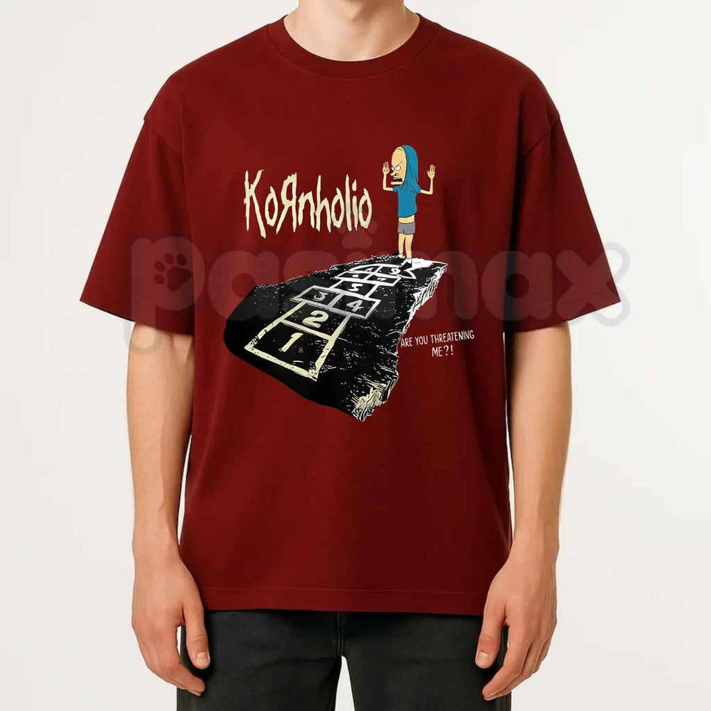 Vintage Kornholio Graphic T-Shirt – Funny Parody Pop Culture Unisex Cotton Tee