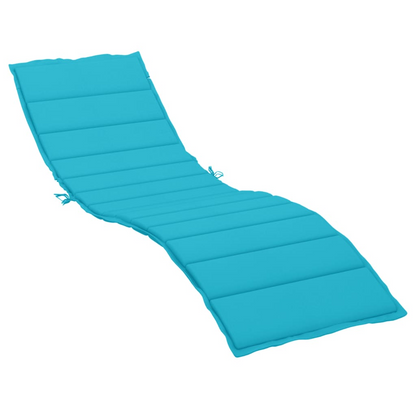 vidaXL Sun Lounger Cushion Turquoise Oxford Fabric