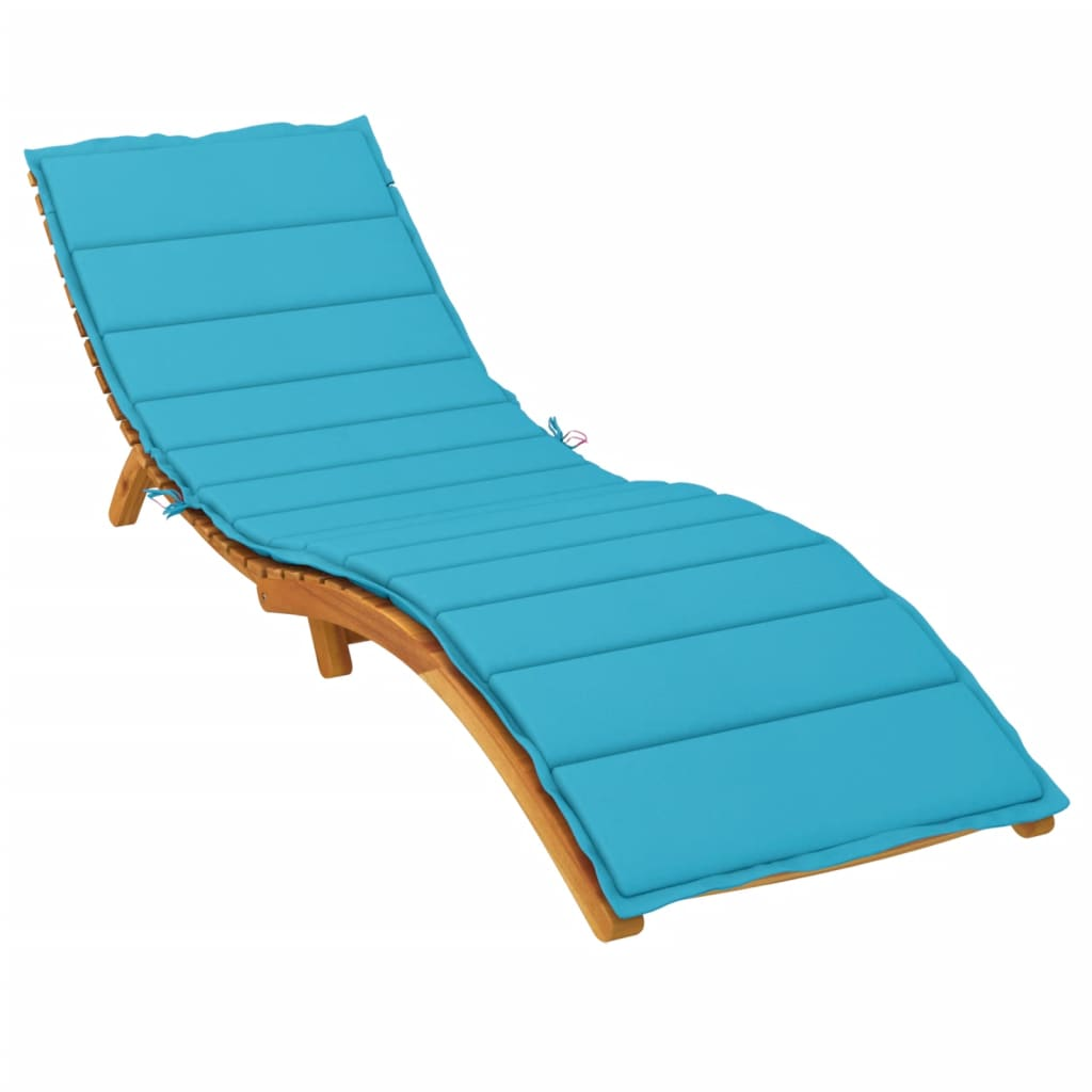 vidaXL Sun Lounger Cushion Turquoise Oxford Fabric