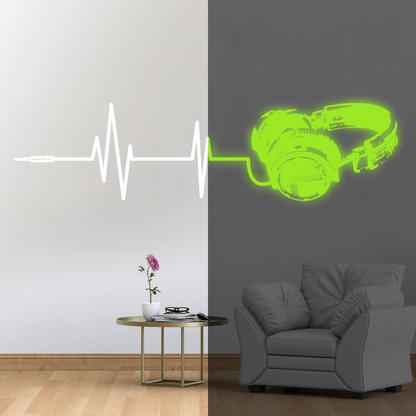 Vinyl Wall Decals, Luminous Melodies Design, Self-Adhesive Wall Art Stickers