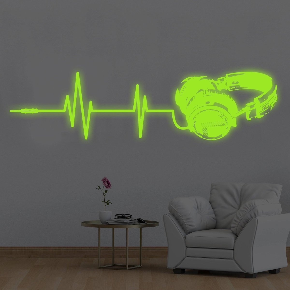 Vinyl Wall Decals, Luminous Melodies Design, Self-Adhesive Wall Art Stickers