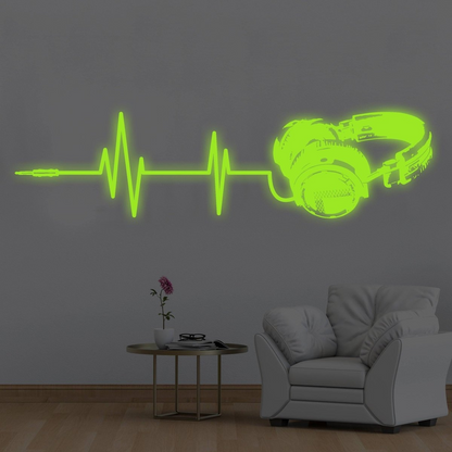 Vinyl Wall Decals, Luminous Melodies Design, Self-Adhesive Wall Art Stickers