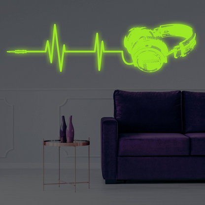 Vinyl Wall Decals, Luminous Melodies Design, Self-Adhesive Wall Art Stickers