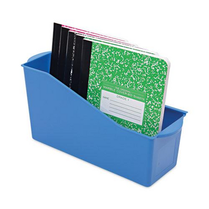 Antimicrobial Book Bin, 14.2 x 5.34 x 7.35, Blue