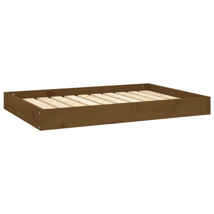 vidaXL Dog Bed Honey Brown 36"x25.2"x3.5" Solid Wood Pine