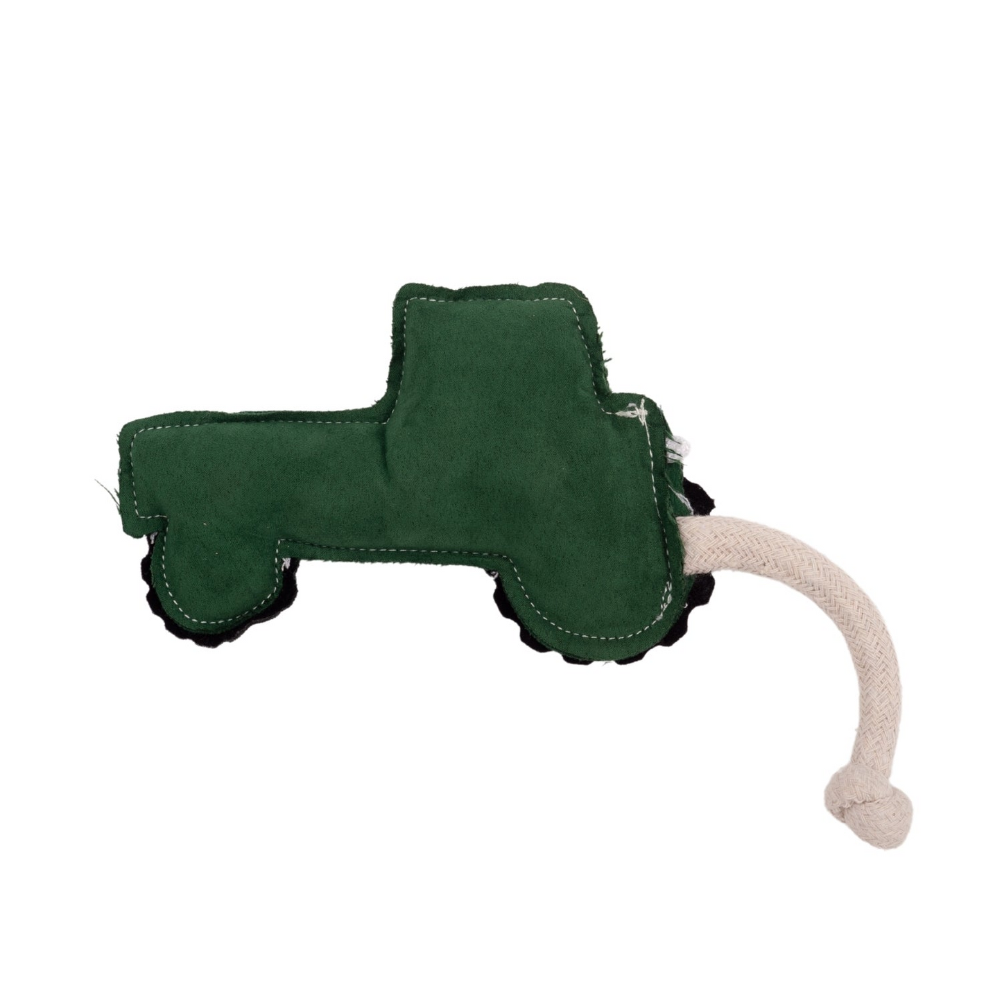 Country Living Green Tractor Vegan Leather Dog Chew Toy