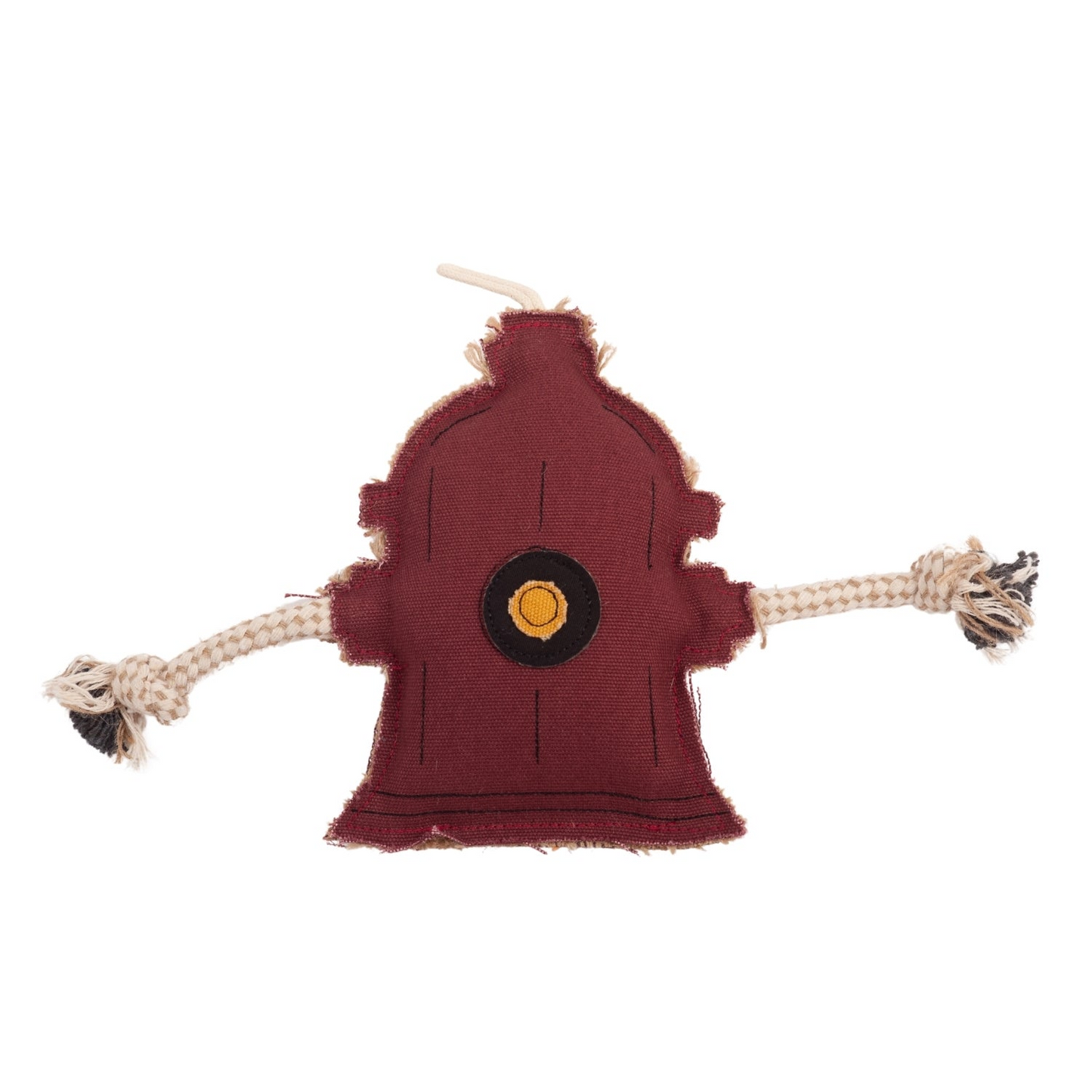 Country Living Fire Hydrant Canvas and Jute Dog Chew Toy