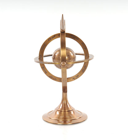 5.5" X 7" X 8.5" Brass Armillary