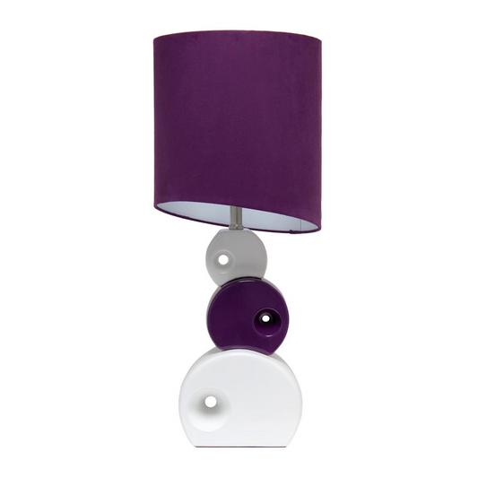 Lalia Home 28.5" Modern Stacked Circle Table Lamp