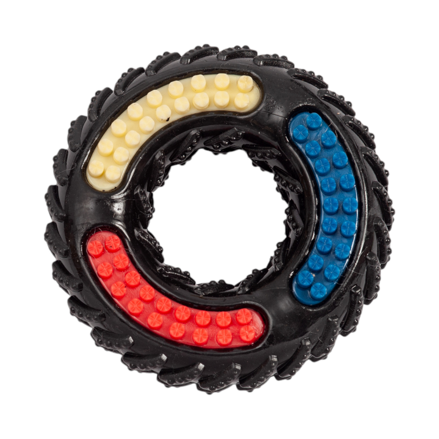 Country Living TPR Textured Dog Chew Toy - "Tire of Fun"