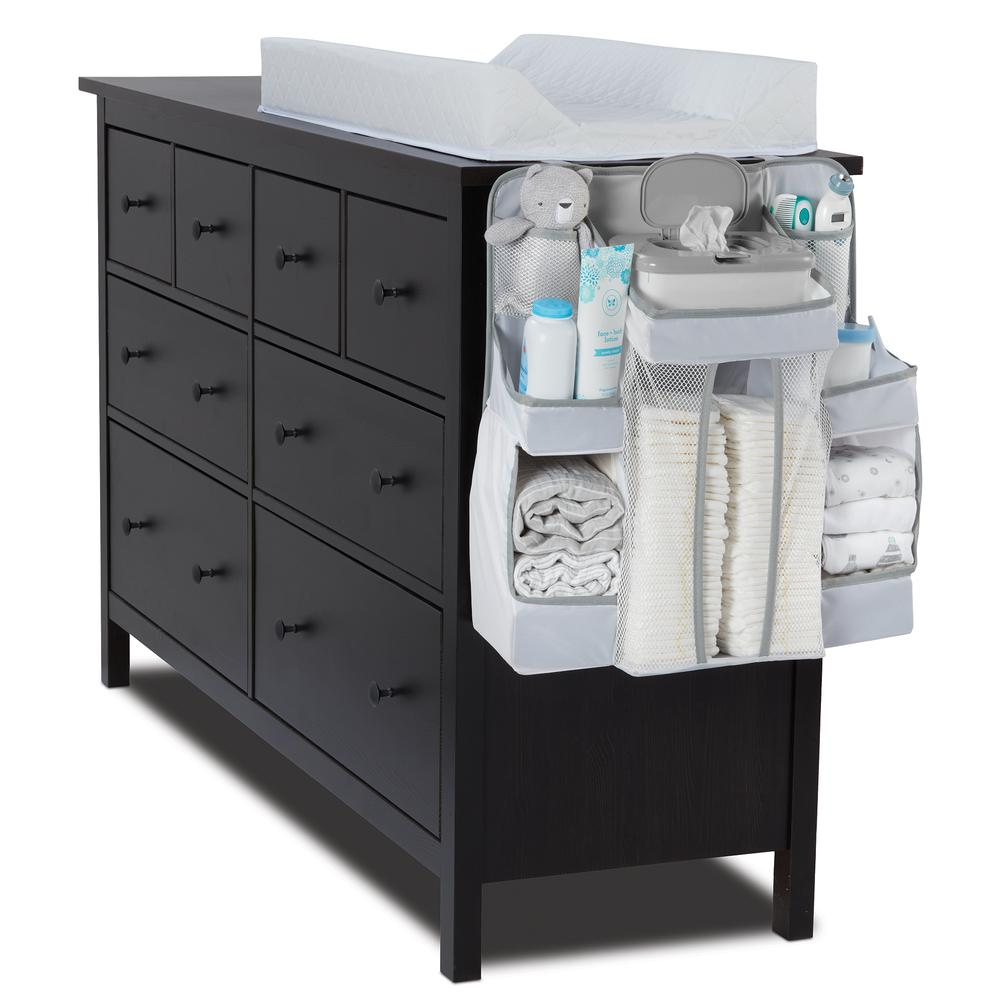 Diaper Caddy and Nursery Organizer for Baby's Essentials - White