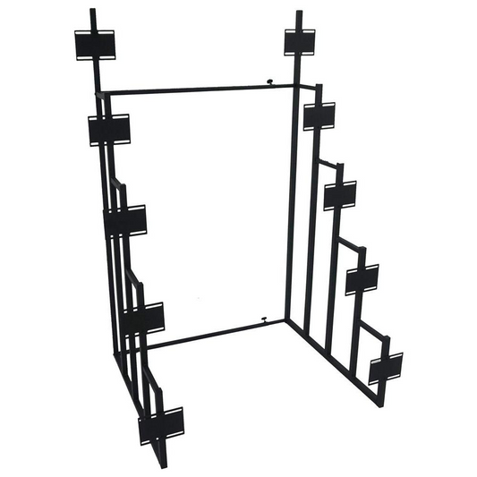 Duarto 5-tier Headboard Display Rack Black