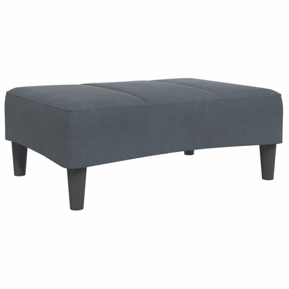 vidaXL Footstool Dark Gray 30.3"x21.7"x12.2" Velvet