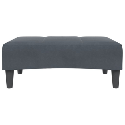 vidaXL Footstool Dark Gray 30.3"x21.7"x12.2" Velvet