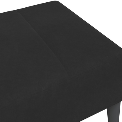 vidaXL Footstool Black 30.3"x21.7"x12.2" Velvet