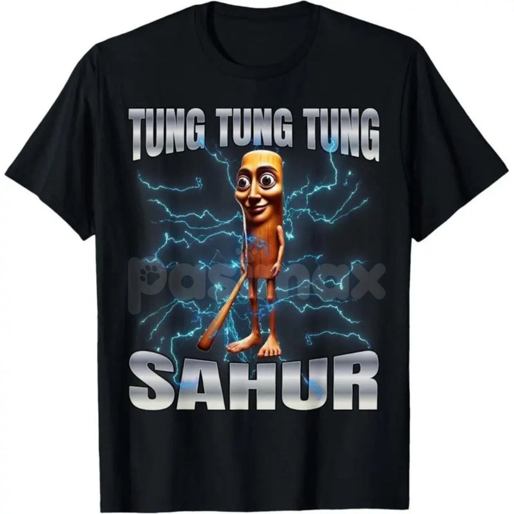 "Tung Tung Tung Sahur" Traditional Design T-Shirt – Festive Ramadan Beat Graphic Tee, Premium 100% Cotton Cultural Heritage Top, Soft Lived-In Heavyweight Comfort Shirt, Made in USA