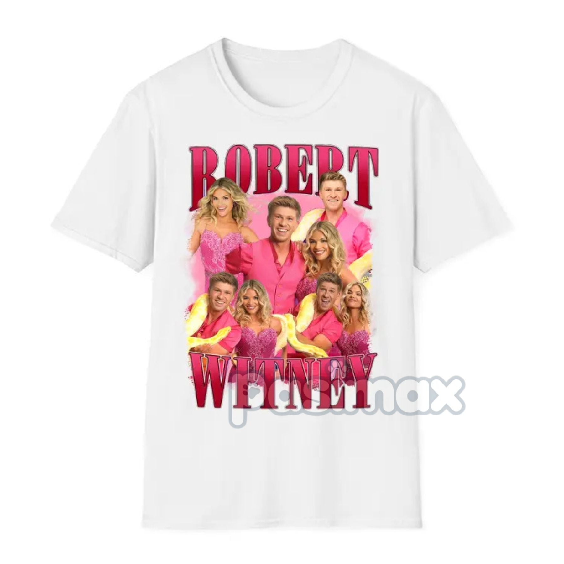 "Stars on Stage" Pink Dance T-Shirt - Retro Dance Tour Style, Fan Apparel