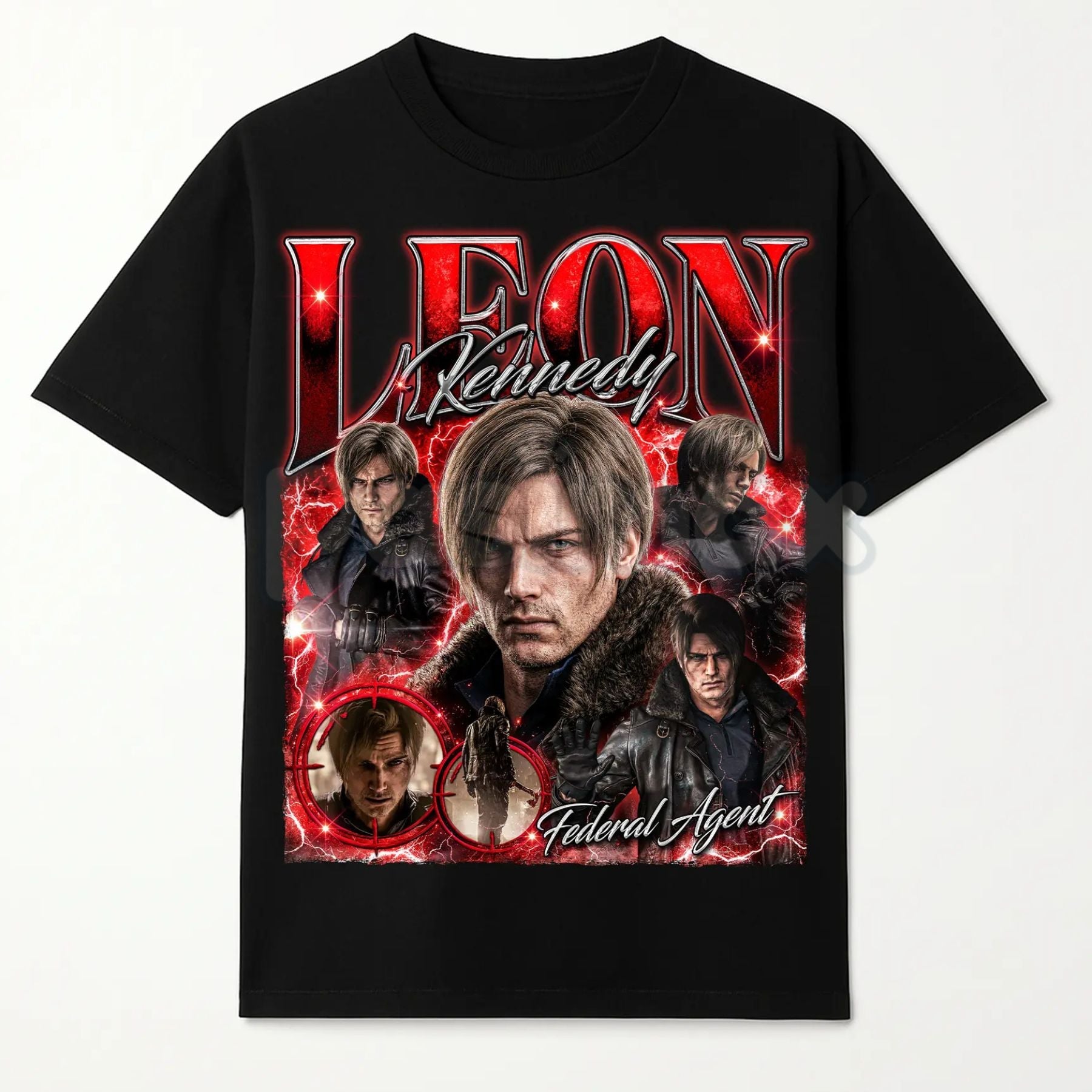 Leon S. Kennedy "Requiem" Bootleg T-Shirt - 2026 Resident Evil Character Graphic Tee, Premium 100% Cotton Survival Horror Top, Vintage Style Leon Kennedy Streetwear, Aesthetic Gaming Fan Gift, Durable Lived-In Unisex Gamer Apparel