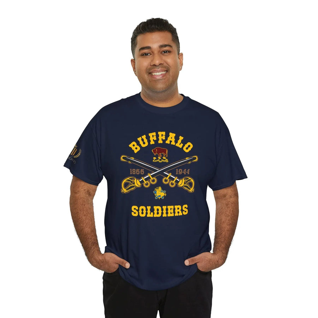 Commemorative Buffalo Soldiers T-Shirt - Honoring Black History & Military Legacy, Unisex History Buff Gift