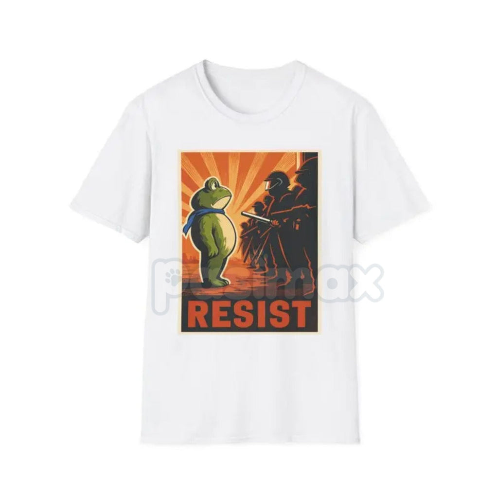 Portland Frog "Resist" Protest T-Shirt - Vintage Activist Tee, Anti-ICE, Anti-Trump Graphic Apparel