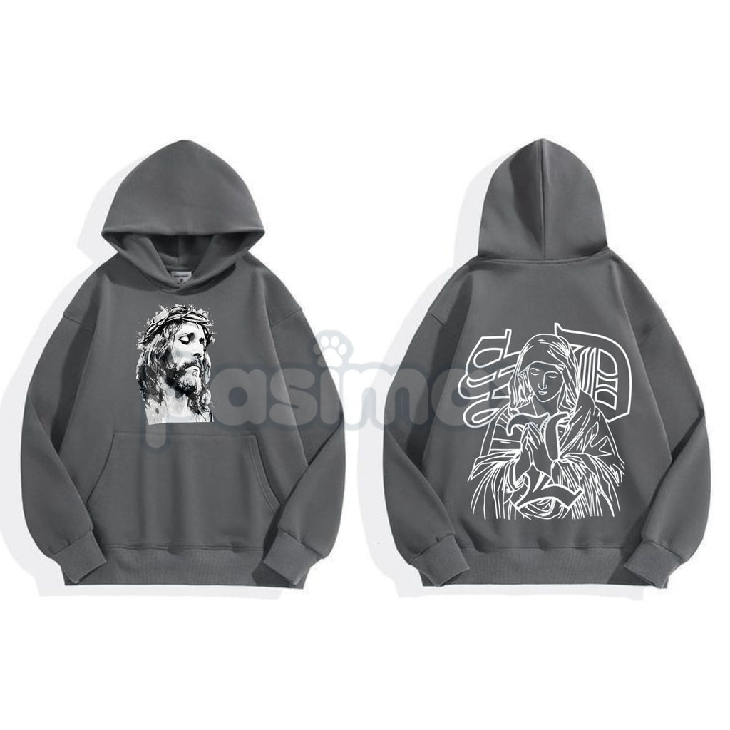 Jesus Hoodie – Faith-Based Christian Apparel, Religious Statement Pullover, Spiritual Worship Gear, Unisex