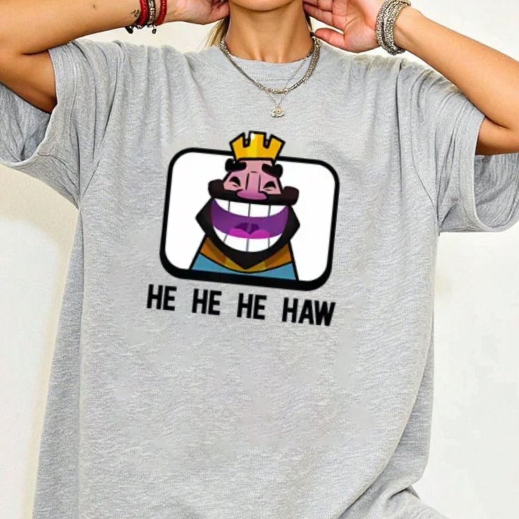 Clash Royale "He He He Haw" T-Shirt - Funny Gamer Apparel, Video Game Meme Tee
