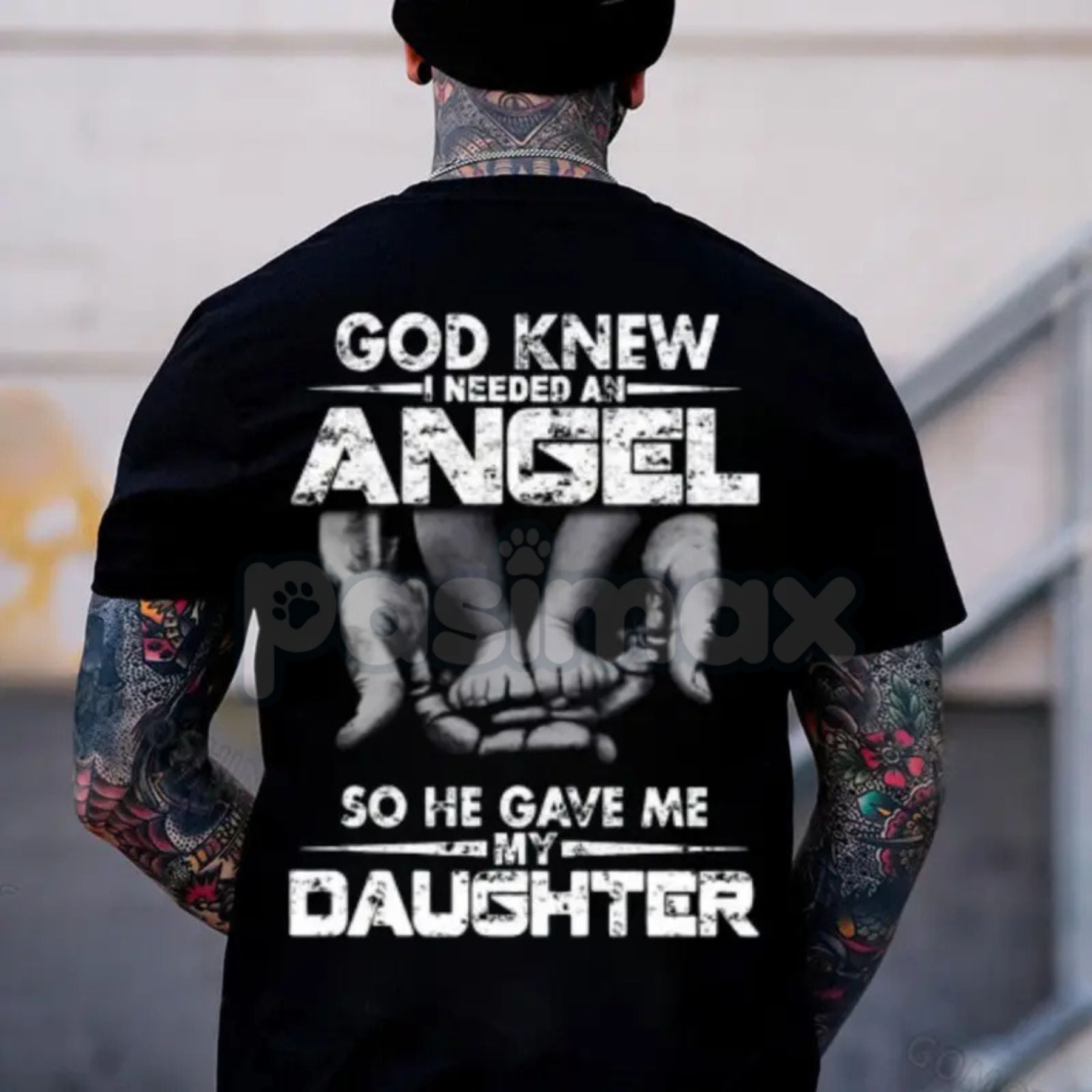 "God Knew I Need An Angel" T-Shirt - Inspirational Faith Slogan Tee, Religious Gift for Mom, Unisex Memorial/Baby Announcement Shirt
