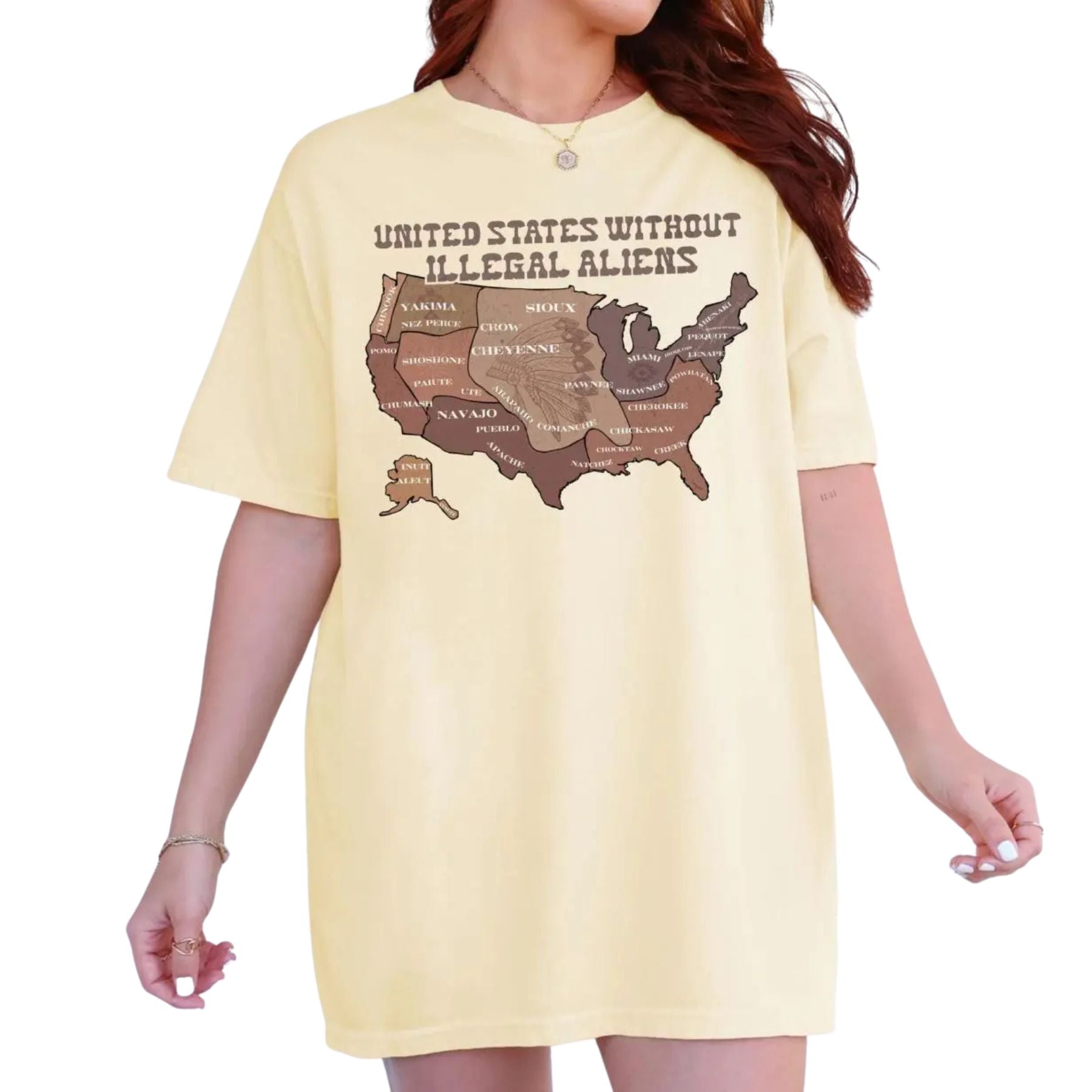 US Without Illegal Aliens Shirt – Bold Patriotic Graphic Tee, Unisex Casual Cotton T-Shirt