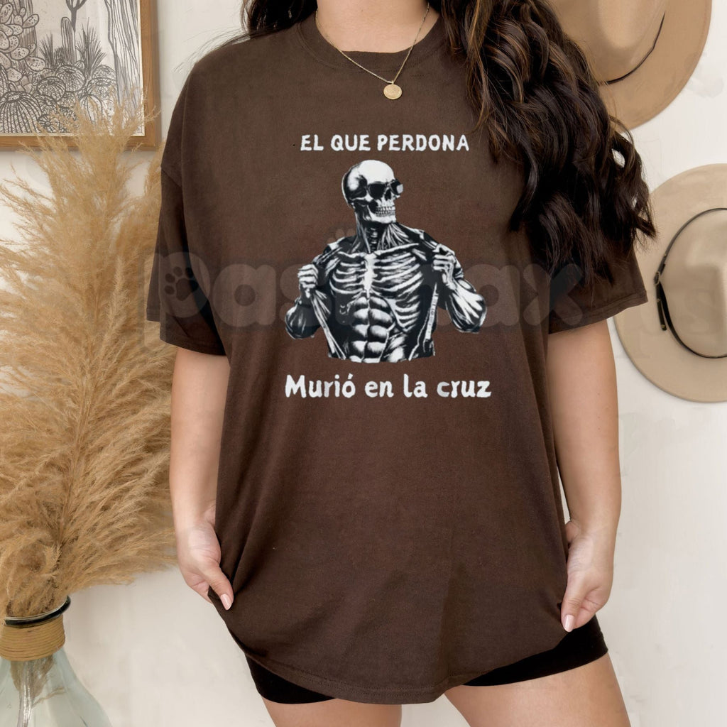 "Chidas Gym" Funny Mexican Slang T-Shirt – Sarcastic Calavera Workout Tee, Premium 100% Cotton Sugar Skull Gym Top, Soft Lived-In Heavyweight Latino Humor Shirt, Made in USA