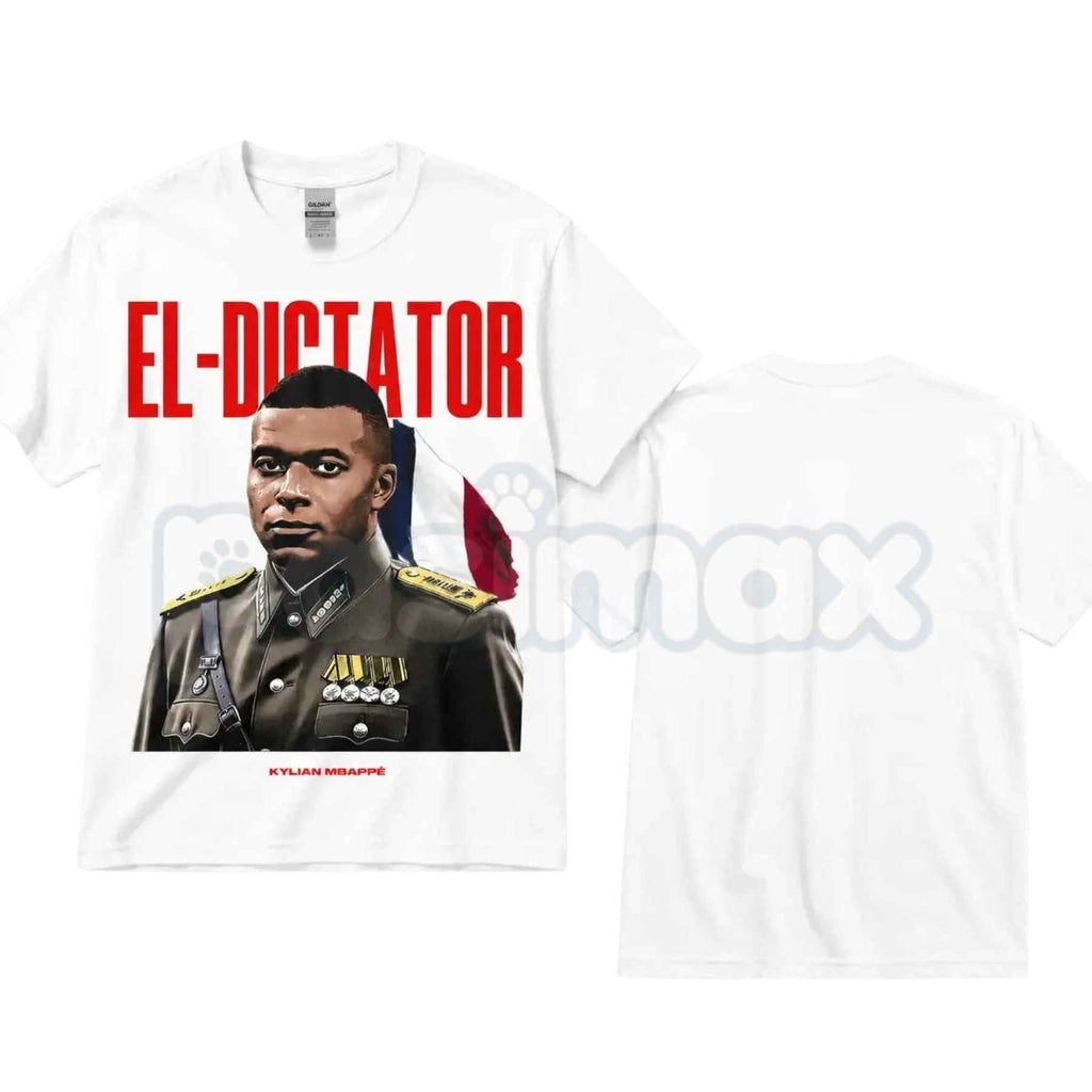 Kylian Graphic T-Shirt – France Soccer Streetwear Tee, Vintage El Dictador Football Unisex Graphic Shirt