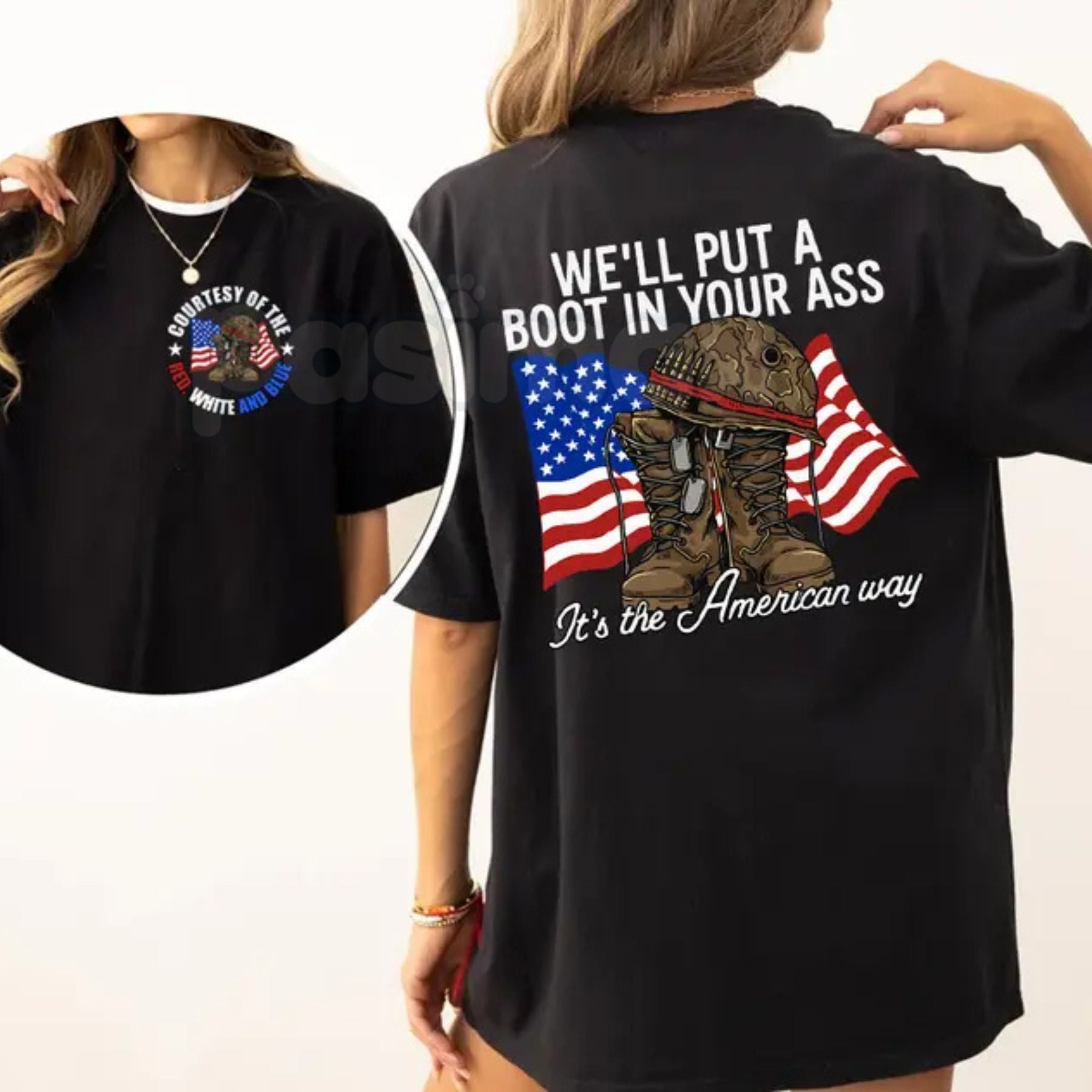 "It's The American Way" Toby Keith Tribute T-Shirt – Courtesy of the Red, White, and Blue 4th of July Tee, Premium 100% Cotton Patriotic Graphic Top, Soft Lived-In Heavyweight Country Music Shirt, Made in USA