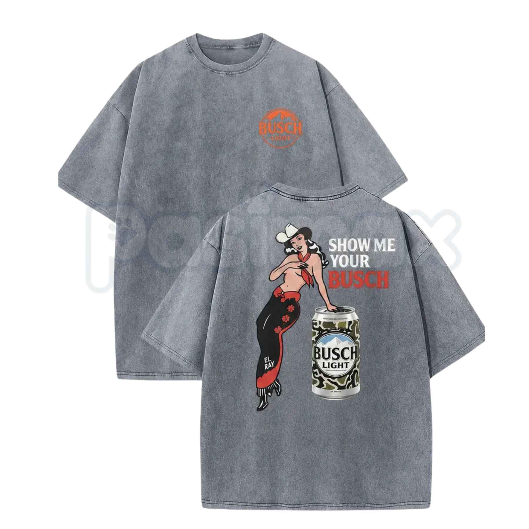 Pin Up Cowgirl Drinking T-Shirt – Y2K Dive Bar Graphic Tee, Vintage Washed Retro Western Summer Lightweight Cotton Streetwear Top