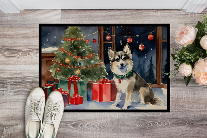 Alaskan Klee Kai Cozy Christmas Doormat