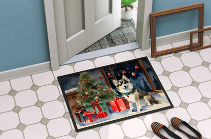 Alaskan Klee Kai Cozy Christmas Doormat