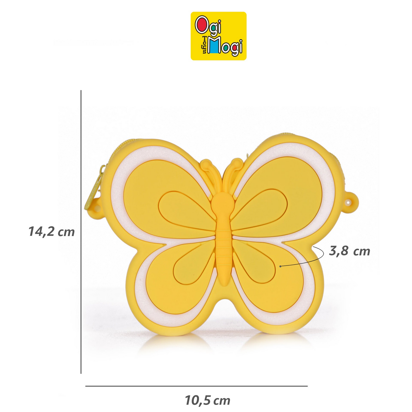 Ogi Mogi Toys Silicone Yellow Butterfly Shoulder Bag